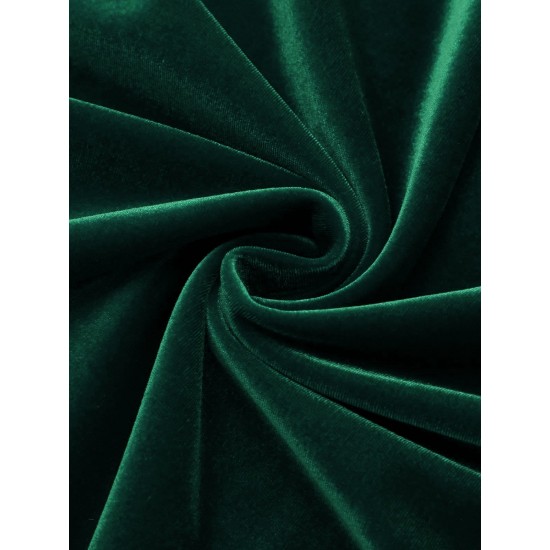 Pre-Sale 2PCS Green  Velvet Bodycon Dress