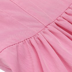 Pink  Doll Collar Solid Dress