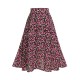 Pre-Sale Black & Pink  Cherry A-Line Skirt