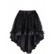  Mesh Ruffles Hem High Low Skirt