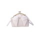 Bow Woven Textured Clutch Crossbody Bag