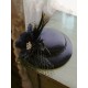  Mesh Floral Feather Hat