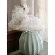  Mesh Floral Feather Hat