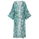 Green  Chiffon Floral Cover Up